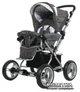 Коляска ABC Design Pramy Luxe (с мягкой люлькой-переноской) серый со вставками (26919/802) - изображение 1