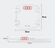 Пленка защитная под ручки дверей автомобиля AUDI силиконовые 8 шт - изображение 4