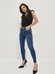 Jeansy skinny damskie z wysokim stanem Moodo L-JE-4023 S Granatowe (5904152378060) - obraz 3