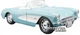Автомодель Maisto (1:24) 1957 Chevrolet Corvette (31275 lt. blue) Блакитний - зображення 1