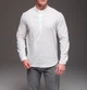 Рубашка R.A. Casual Linen молочная 2190 мол M - изображение 2