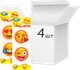 Упаковка пластиковых индексов Centrum 802304 Emoji 40х40 мм 20 листов 4 шт (2000998480257) - изображение 1