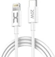 Интерфейсный кабель DC CL-Q21 20W (PD) TypeC-Lightning 1m White (36978) - изображение 1