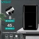 Мужская аккумуляторная электробритва VGR V З90 портативный дорожный шейвер с выдвижным триммером, Черная - изображение 2