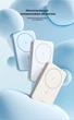 Магнитный Magsafe Павербанк Ugreen PB561 10000 mAh 20 Вт с беспроводной магнитной зарядкой для iPhone 15/15 Pro/15 Pro Max, iPhone 14/13/12 Series Blue - изображение 4