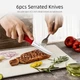 Набір ножів Emojoy ARC SERIES German Stainless Red у дерев'яній колоді 15 предметів - зображення 7