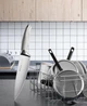 Набір ножів Emojoy KC-KS30 FROST SERIES German Stainless Gray у дерев'яній колоді із вбудованою точилкою 15 предметів - зображення 8
