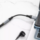 Переходник Hoco LS36 Адаптер удлинительный кабель USB C на 3.5 мм (12см) - изображение 5
