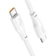 Кабель HOCO X93 Type-C to Type-C 100W 2м TPE connectors White (6931474790729) - изображение 2