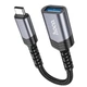 Кабель-перехідник HOCO UA24 Type-C male to OTG USB female 3.0 Metal Gray (6942007608848) - зображення 5