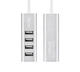 USB-хаб HOCO HB1 4USB Line machine Silver (6957531038146) - изображение 2