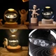 Светодиодный светильник ночник шар "Солнечная система" 3D лазерная гравировка теплый свет - изображение 8
