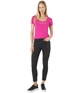 Футболка bebe Bebe Logo Ribbed Tee Magenta, L (48) (11481559) - зображення 4