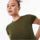 Футболка Jack Wills Second Skin Longline Baby Tee Khaki, L (48) (11951066) - изображение 3
