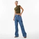 Футболка Jack Wills Second Skin Longline Baby Tee Khaki, L (48) (11951066) - изображение 4