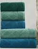 Набор махровых турецких полотенец Zeron 50х90 3 штуки + 70х140 3 штуки Microcotton Kilim Desen - изображение 4