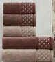 Набор махровых турецких полотенец Zeron 50х90 3 штуки + 70х140 3 штуки Microcotton Baklava Desen - изображение 4