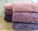 Набор махровых турецких полотенец Zeron 50х90 3 штуки + 70х140 3 штуки Microcotton Puanli Desen - изображение 3