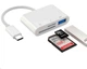 Перехідник з USB Type-C на USB 3.0 + SD/TF (3 в 1) Адаптер для USB-C на флешку і SD TF картрідер (485701) - зображення 1