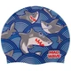 Шапочка для плавания детская M-D Junior SHARKY (Силикон, Голубой) (M057911_Голубой) - изображение 1