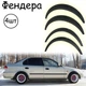 Накладки на арки Фендера Honda Civic ABS пластик универсальные черный - изображение 1