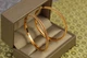 Серьги кольца Хuping Jewelry Бриз 5 см золотистые - изображение 2