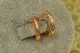Сережки Xuping Jewelry колечки з грецьким візерунком по бокам 1,5 см золотисті - зображення 2