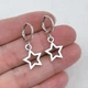 Сережки конго Fashion Jewerly ЗВЕЗДОЧКИ корейский стиль kpop y2k серебристые (SVS) - изображение 2