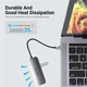 Док-станция 5-in-1 Vention USB 3.1 Type-C HDMI/USB 3.0х3/USB-C PD 100W (THFHB) - изображение 7