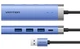 USB-хаб Vention USB3.0 USB 3.0x3/RJ45/USB-C Hub Blue Aluminum Alloy (TGFSB) - зображення 2