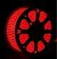 Світлодіодна стрічка SMD 5050, 100м, 60 LED на метр, 220V, статичний режим, IP44, Червоний - зображення 3