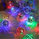 Светодиодная гирлянда "Диско шары", 3м, 10 LED, 220V, статический режим, прозрачный провод, Мультиколор - изображение 6