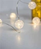 Светодиодная гирлянда "Хрустальные шарики", 10м, 100 LED, от USB, 8 режимов, IP44, Теплый белый - изображение 6