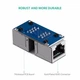 Соединитель сетевых кабелей - витой пары UGREEN NW114 RJ45 Network Keystone Coupler (20311) - изображение 6