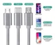 Кабель для зарядки рулетка 3 в 1 MicroUSB Type-C Lightning Android iPhone 1м Silver - зображення 4