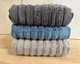 Набор махровых турецких полотенец Zeron 3 штуки 50х90 Microcotton Dalgali Desen - изображение 1