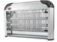 Электрическая Ультрафиолетовая Ловушка для мух и комаров Sanico ik-204 20W (2х10W) 70м2 разряд на сетке 1800В мухобойка с цепочкой для подвешивания Серебристый - изображение 9