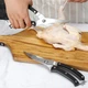 Кухонные ножницы секатор для мяса птицы и рыбы с фиксатором 25 см - изображение 2
