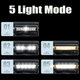 Фара потужна FY-339B-5LED(white+yellow), для електросамоката Waterproof, Li-Ion акум., ЗУ Type-C - зображення 5