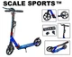 Двухколесный самокат Scale Sports SS-08 c ручным тормозом синий - изображение 8