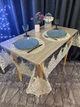 Скатерть силиконовая с королевским кружевом , TRUE-STORE, цвет Золото, прямоугольные 140см х 180см, (СК-ЗП-140х180) - изображение 3
