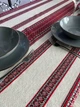 Скатерть льняная Украинский орнамент прямоугольная 120х145 см Красный (40021-p1) - изображение 4