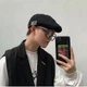 Бавовняний Берет Британський західний стиль Ivy Cap чорний - изображение 4
