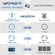 Акумулятор VATRER LiFePO4 12V 100Ah (1280Wh) із вбудованим BMS, 5000+ циклів - зображення 3