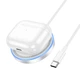 Круглая беспроводная зарядка Hoco CW53 Quick Magnetic 15W charging wireless fast charger - изображение 5