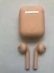Беспроводные наушники с микрофоном Bluetooth наушники в кейсе inPods 12 Розовые Soft Touch - изображение 3
