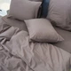 Постельное белье семейное Viluta Сатин Wash-70-S 210х143х2 см бледно-коричневое - изображение 3