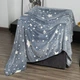 Светящийся в темноте плед плюшевое покрывало Blanket kids Magic Star 150х100 см флисовое одеяло. Цвет: серый - изображение 3