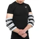 Налокотники для жима регулируемые (2шт) ADJUSTABLE ELBOW SLEEVE EZOUS (PL, хлопок, латекс, S (32-36см), 24см, вес 376гр) (C-08_Серый-черный_S) - изображение 1