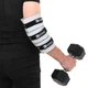 Налокотники для жима регулируемые (2шт) ADJUSTABLE ELBOW SLEEVE EZOUS (PL, хлопок, латекс, S (32-36см), 24см, вес 376гр) (C-08_Серый-черный_S) - изображение 5
